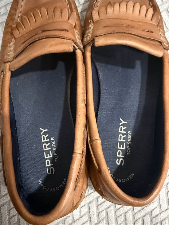 Sperry Top-Sider Women\'s Leather Loafers Memory Foam Boat Tan Brown Size 8.5 main image 7